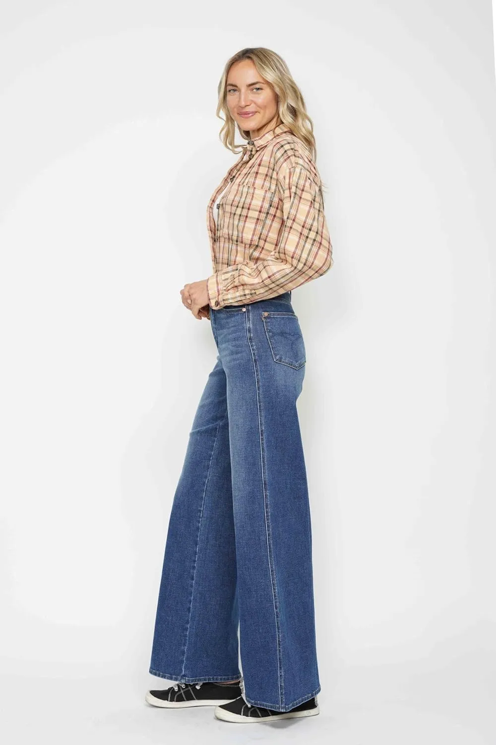 Judy Blue Product Image High-Waisted Tummy Control Retro Wide Jeans, 88847