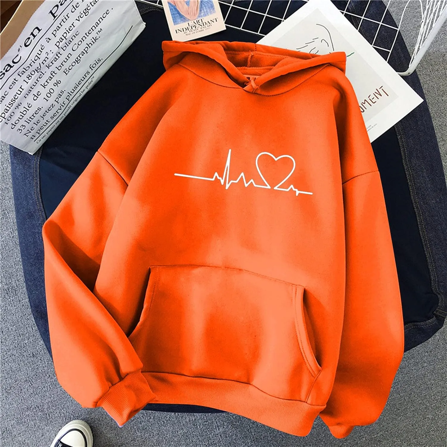 LCMTWX Casual Sweater Long-sleeved Hooded Printed Womens Women's Hoodies & Sweatshirts Short Zip up Hoodie Women