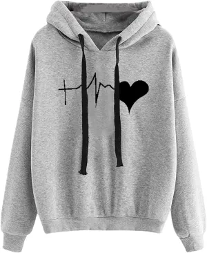 LCMTWX Casual Sweater Long-sleeved Hooded Printed Womens Women's Hoodies & Sweatshirts Short Zip up Hoodie Women