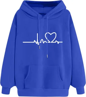 LCMTWX Casual Sweater Long-sleeved Hooded Printed Women’s Women's Hoodies & Sweatshirts Short Zip up Hoodie Women