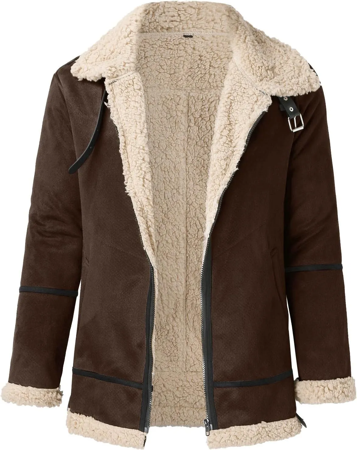 LCMTWX Coats for Men Cottonpadded Jacket Stand Collar Knitted Splice Sweater Coat Casual Cardigan Stylish Outwear Men's