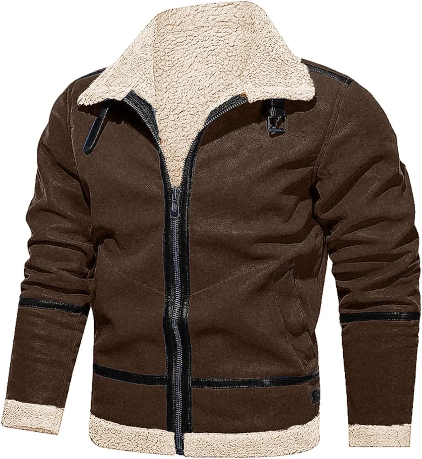 LCMTWX Coats for Men Cottonpadded Jacket Stand Collar Knitted Splice Sweater Coat Casual Cardigan Stylish Outwear Men's
