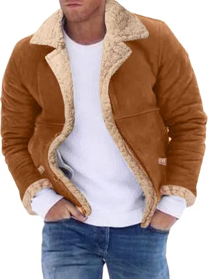LCMTWX Men's Winter Jacket Windproof Stand Collar Knitted Splice Sweater Coat Casual Cardigan Stylish Outwear Coats for
