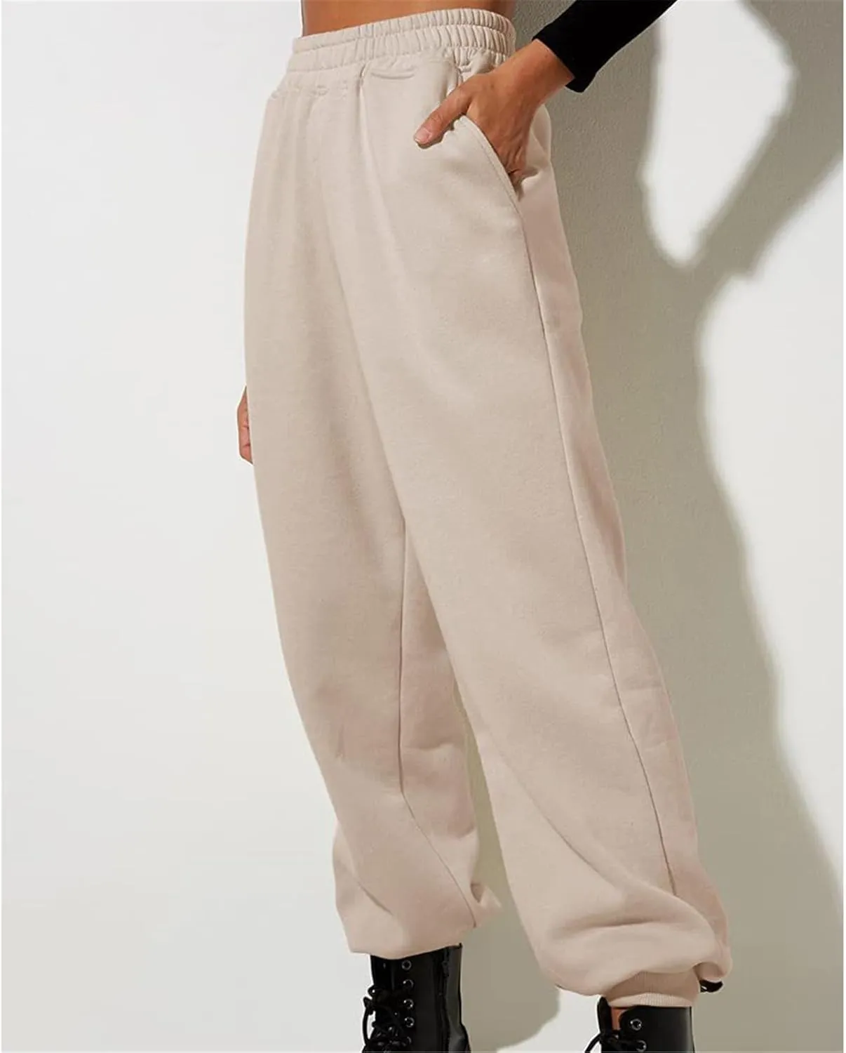 Litetao Women’s Fall Baggy Fleece Sweatpants Gym Joggers Pants Athletic Sporty Trousers Cute Sweatpants for Teen Girls A3092