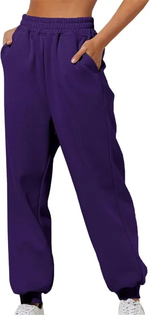 Litetao Women’s Fall Baggy Fleece Sweatpants Gym Joggers Pants Athletic Sporty Trousers Cute Sweatpants for Teen Girls A3092