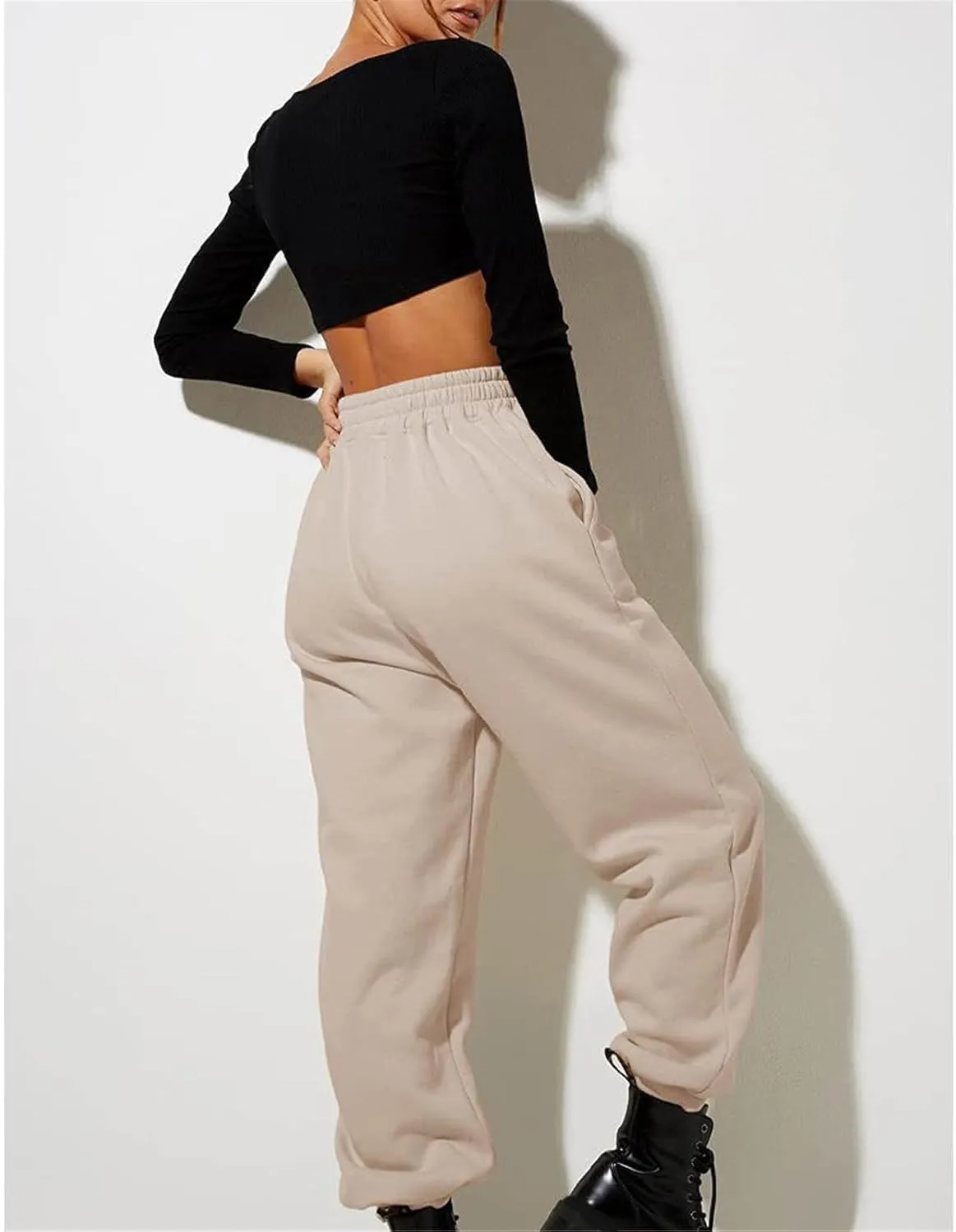 Litetao Women’s Fall Baggy Fleece Sweatpants Gym Joggers Pants Athletic Sporty Trousers Cute Sweatpants for Teen Girls A3092