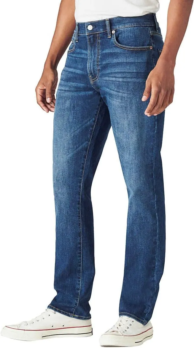 Lucky Brand Men’s 410 Athletic Straight Fit Straight Leg Jeans (as1, Waist_Inseam, Numeric_40, Numeric_29, Blue)