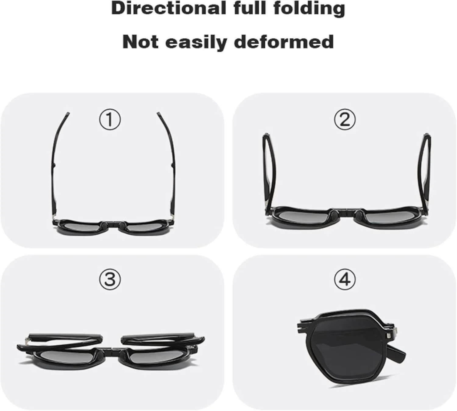 Luxury Fold Sunglasses Women for Men Male Trend Sun Glasses Fashion Vintage Punk Lady Shades