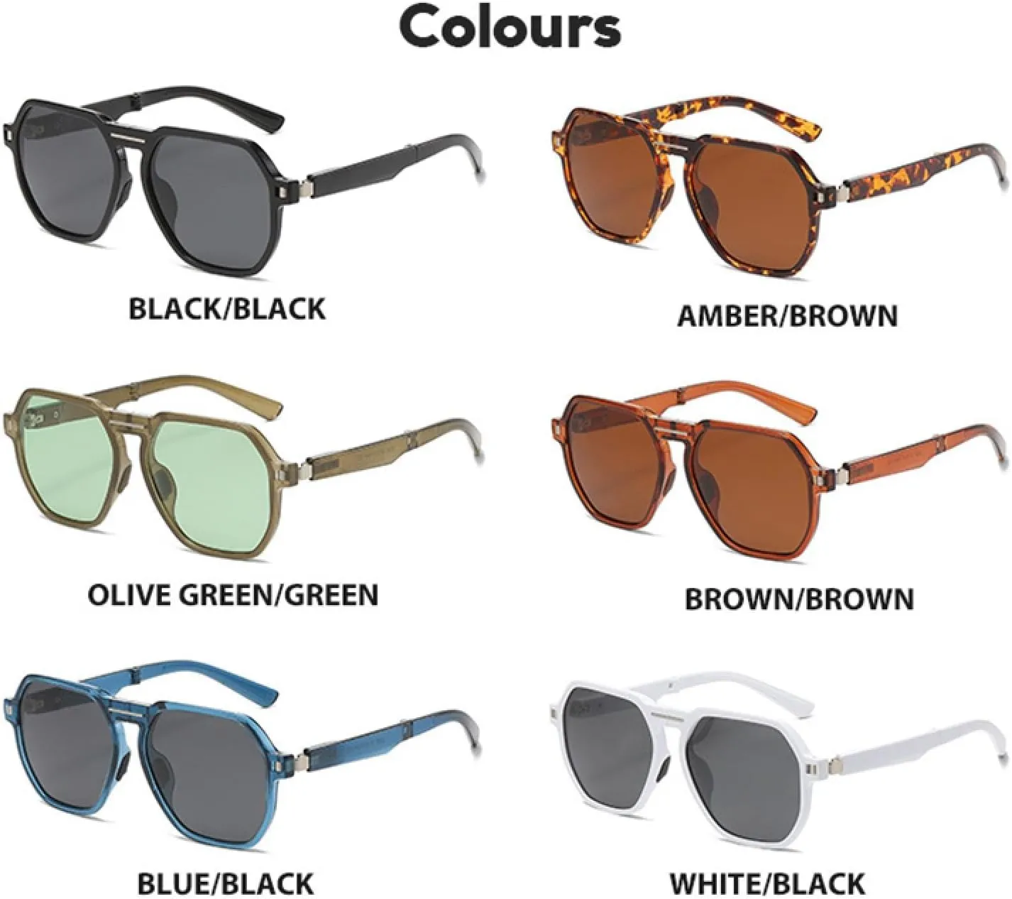 Luxury Fold Sunglasses Women for Men Male Trend Sun Glasses Fashion Vintage Punk Lady Shades