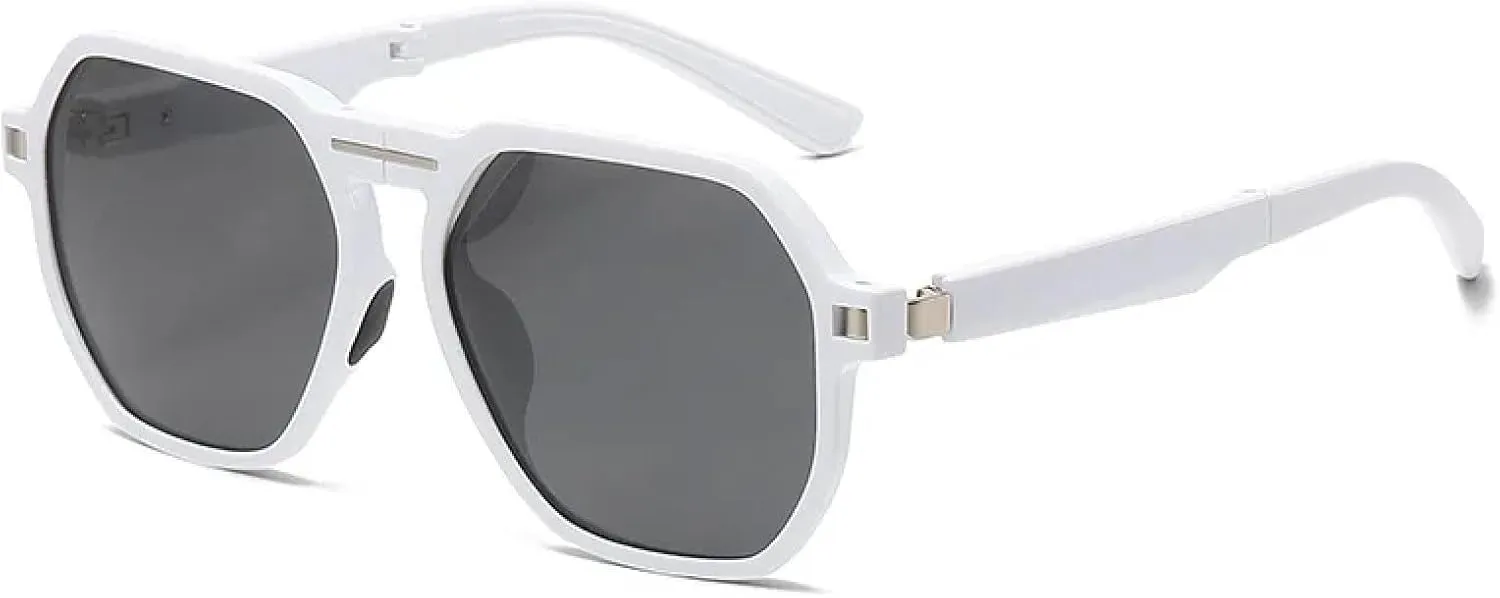 Luxury Fold Sunglasses Women for Men Male Trend Sun Glasses Fashion Vintage Punk Lady Shades