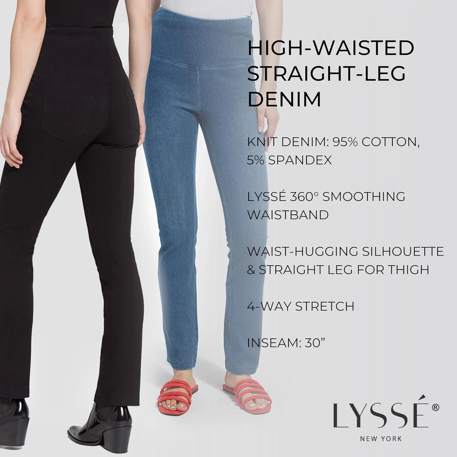 Lyssé Women's Denim Straight Leg