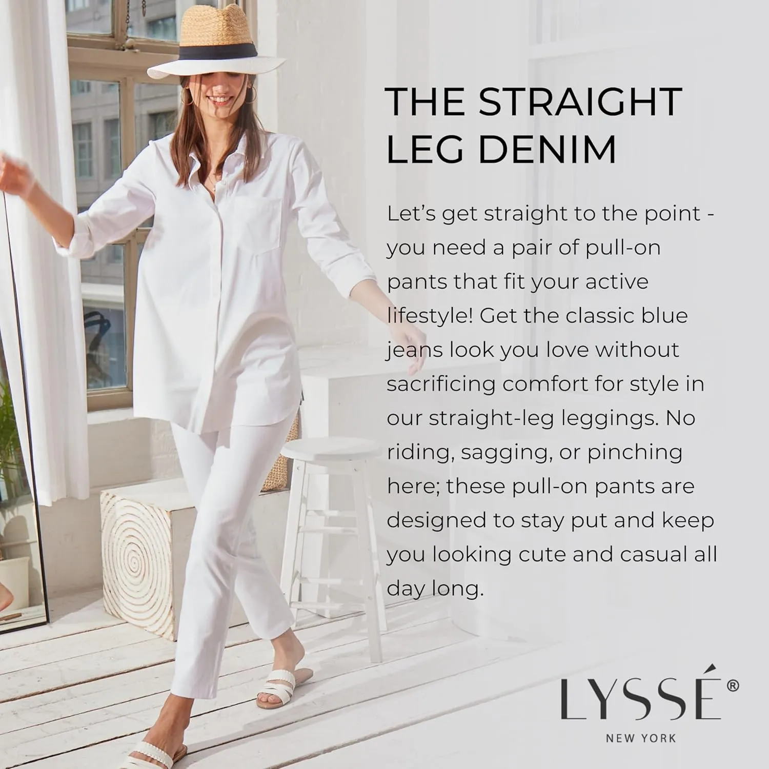 Lyssé Women's Denim Straight Leg