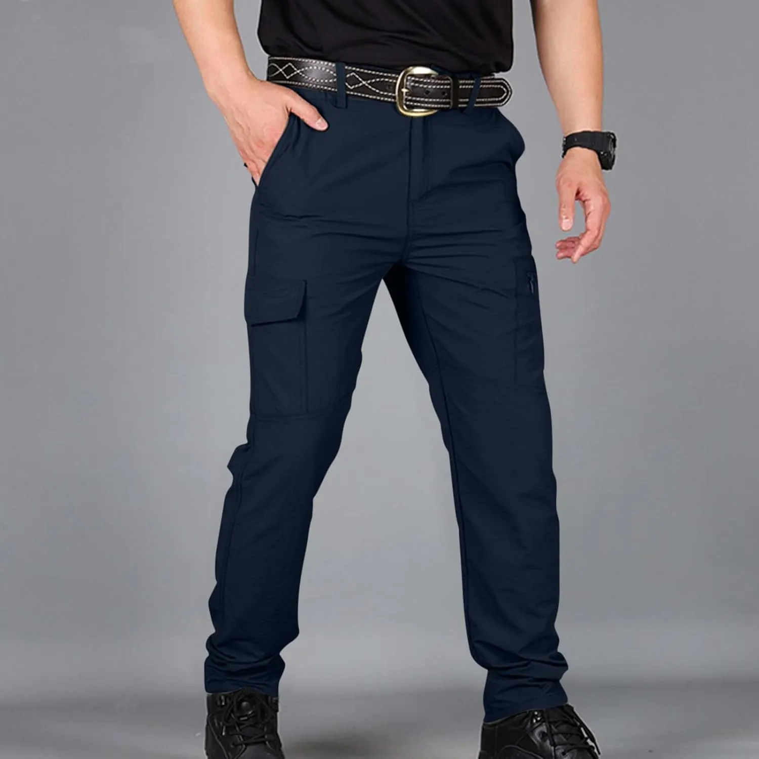 Mens Cargo Pants Heavyweight Summer Travel Outdoor Trendy 2025 Trousers Men