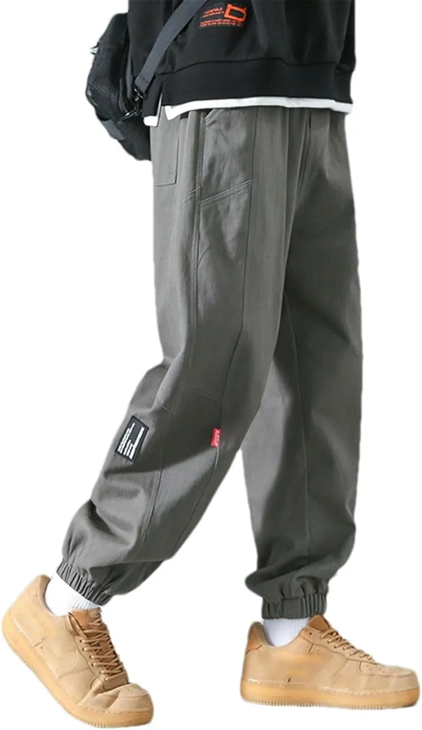 Men's Cargo Pants Spring and Autumn Summer Japanese Style Cotton Loose Boys Casual Trousers