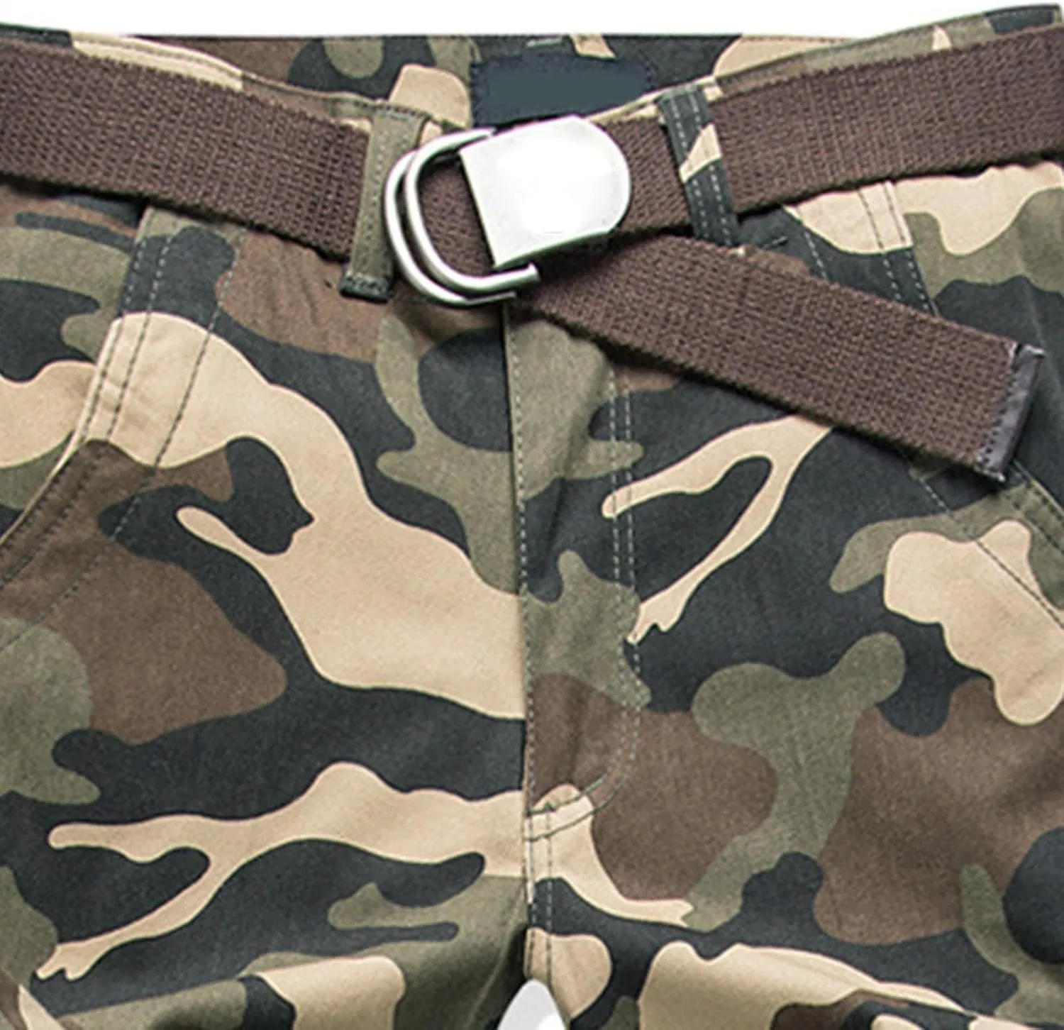 Men's Cargo Sweatpants Fleece Joggers with Large Pockets Loose Soft Pants Rainproof Open Bottom Athletic Pants Men