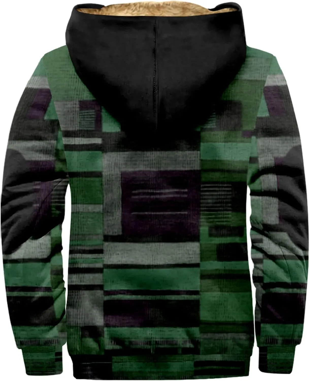 Men's Fashion Novelty Sweatshirts Long Sleeve Zipper Hooded Plus Size Coat Novelty Sweatshirts for Men