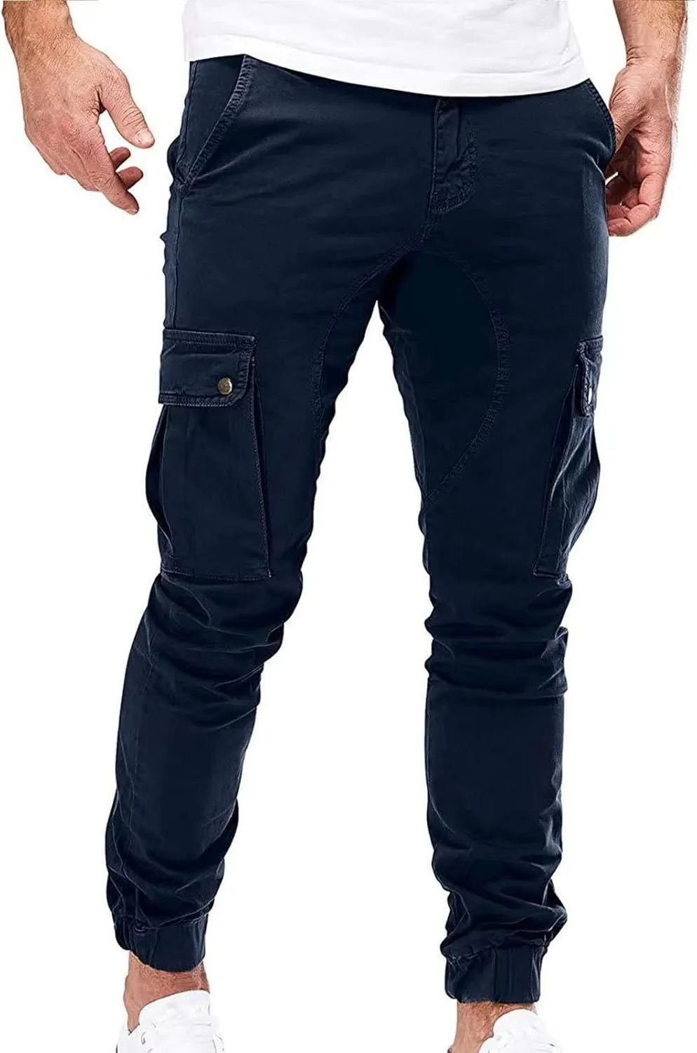 Mens Hiking Tactical Cargo Pants Outdoor Athletic Lightweight Army Work Outdoor Training Trousers with Pockets