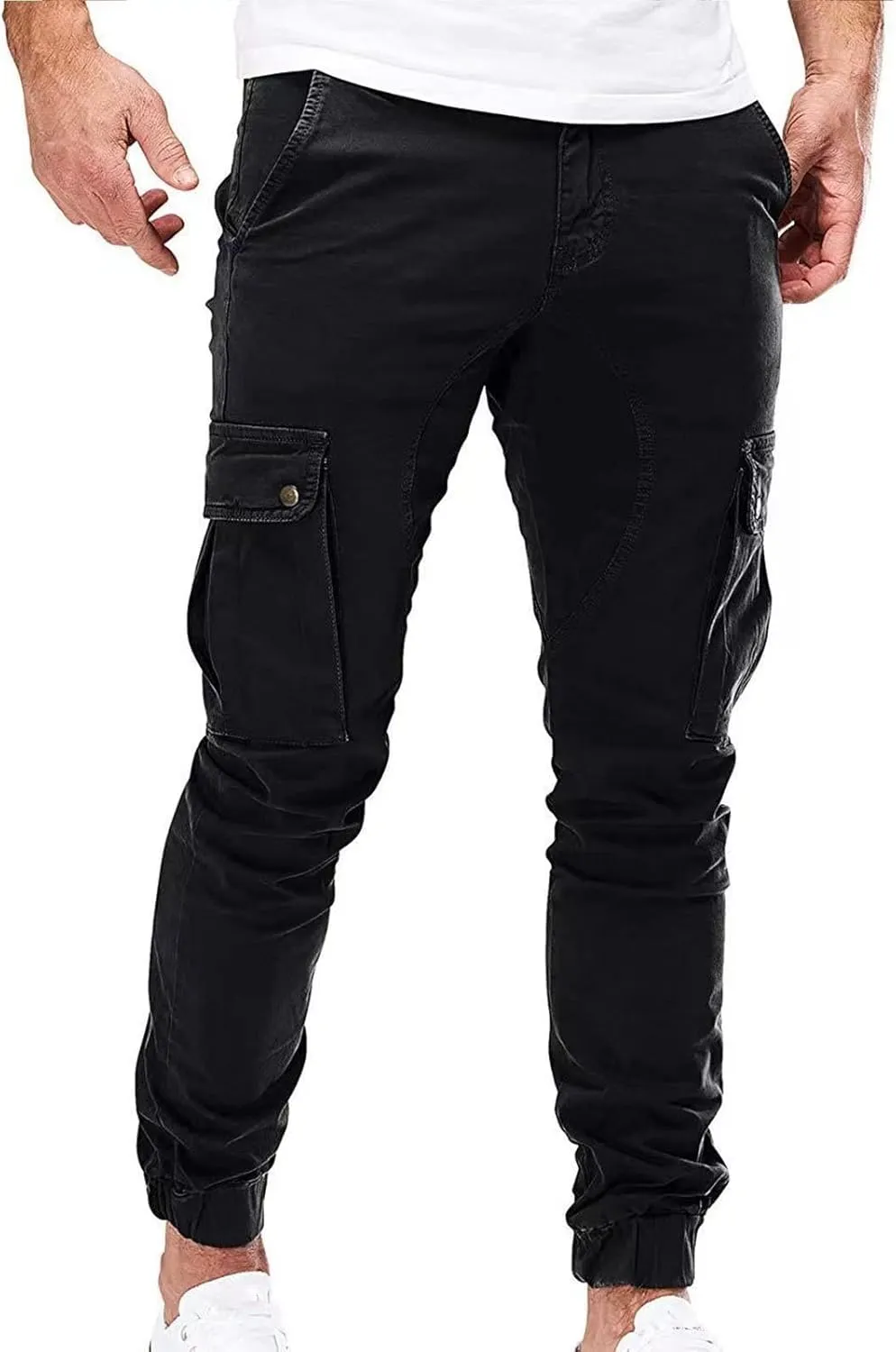 Mens Hiking Tactical Cargo Pants Outdoor Athletic Lightweight Army Work Outdoor Training Trousers with Pockets