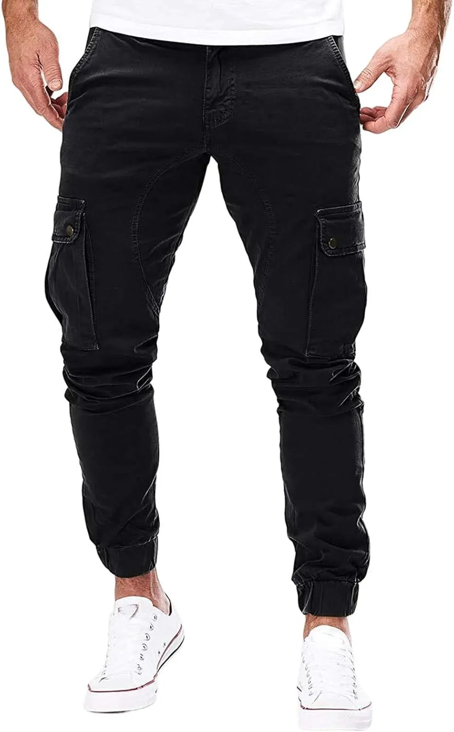 Mens Hiking Tactical Cargo Pants Outdoor Athletic Lightweight Army Work Outdoor Training Trousers with Pockets