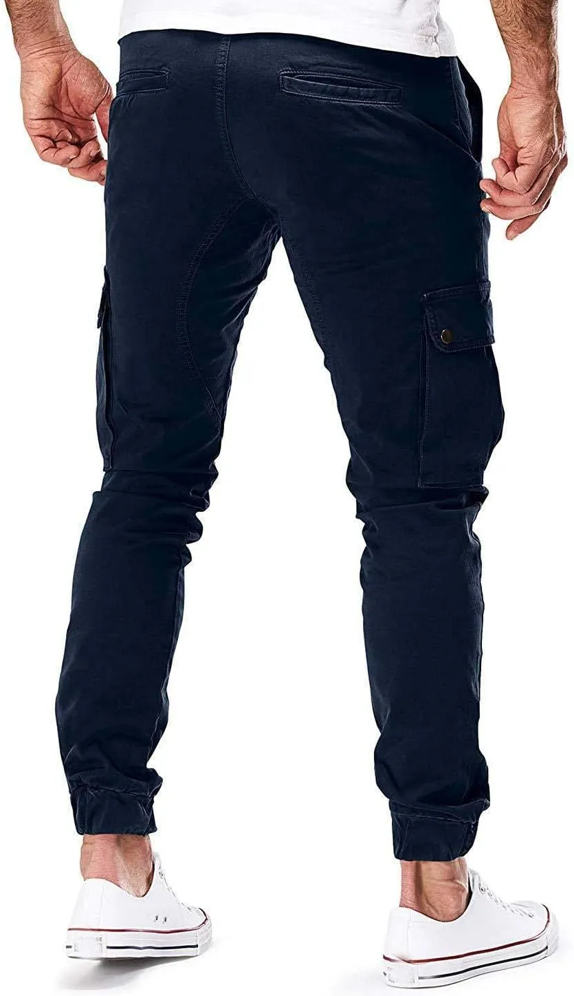 Mens Hiking Tactical Cargo Pants Outdoor Athletic Lightweight Army Work Outdoor Training Trousers with Pockets