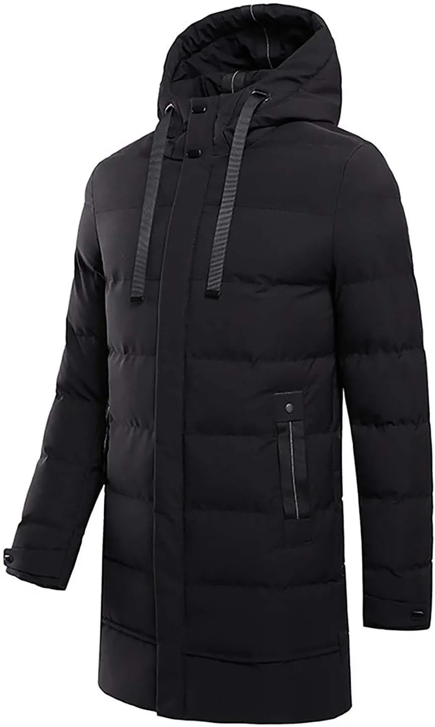 Men's Hooded Winter Coat Unisex Winter ThiWarm Down Jacket with Windproof Hooded Collar Winter Jacket Coat Mens