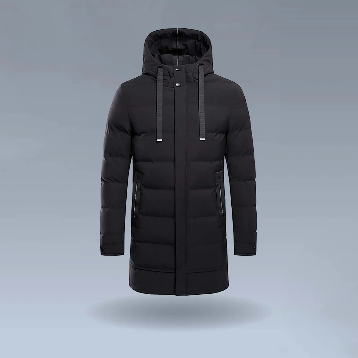 Men's Hooded Winter Coat Unisex Winter ThiWarm Down Jacket with Windproof Hooded Collar Winter Jacket Coat Mens