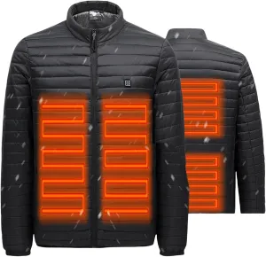 Men's Hooded Winter Coat Unisex Winter ThiWarm Down Jacket with Windproof Hooded Collar Winter Jacket Coat Mens