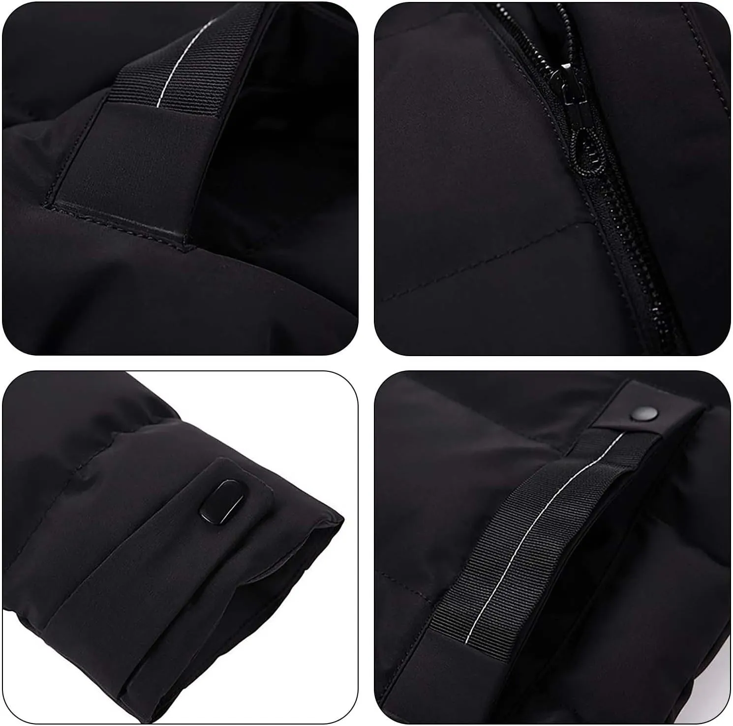 Men's Hooded Winter Coat Unisex Winter ThiWarm Down Jacket with Windproof Hooded Collar Winter Jacket Coat Mens