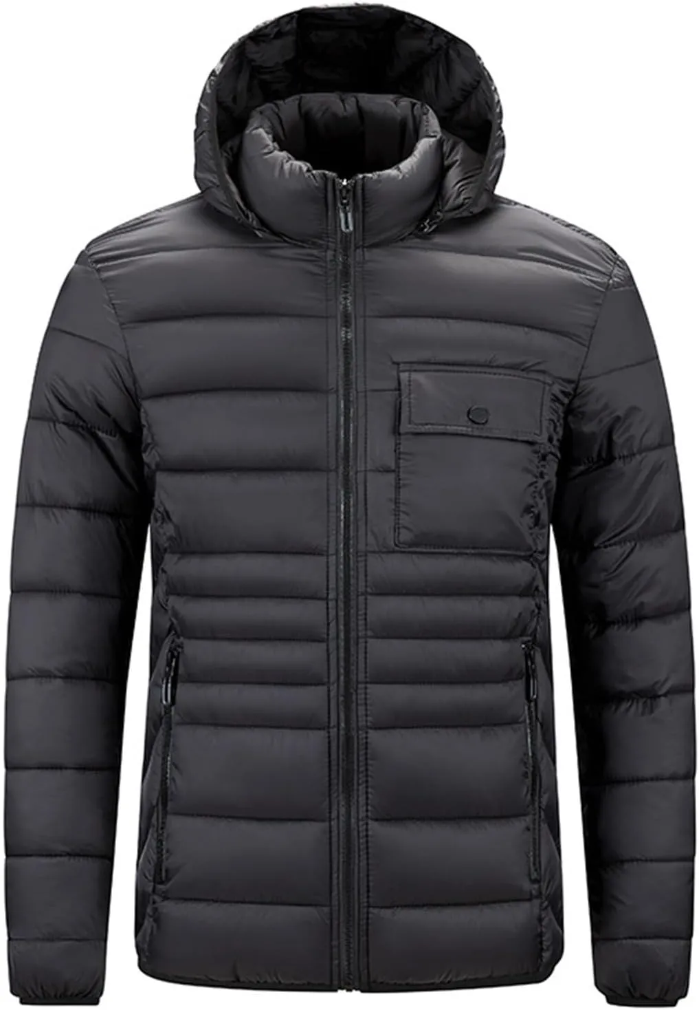 Men's Hooded Winter Coat Unisex Winter ThiWarm Down Jacket with Windproof Hooded Collar Winter Jacket Coat Mens