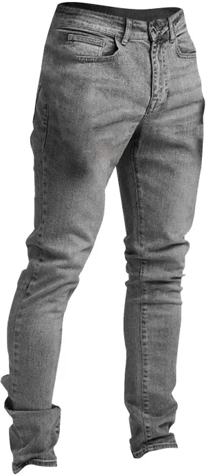 Mens Jeans Vintage Skinny Slim Fit Tapered Leg Denim Pants Casual Fashion Heavyweight Outdoor Hiking Classic Trousers