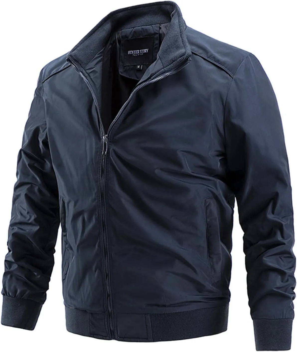 Men's Lightweight Bomber Jacket Casual Softshell Jackets Slim Fit Hiking Windbreaker Fall Spring Outdoor Fashion Coat