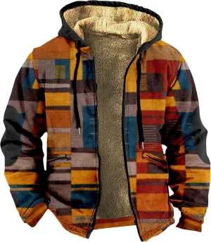 Men's Loose Novelty Sweatshirts Long Sleeve Zipper Hooded Relaxed Coat Novelty Sweatshirts for Men