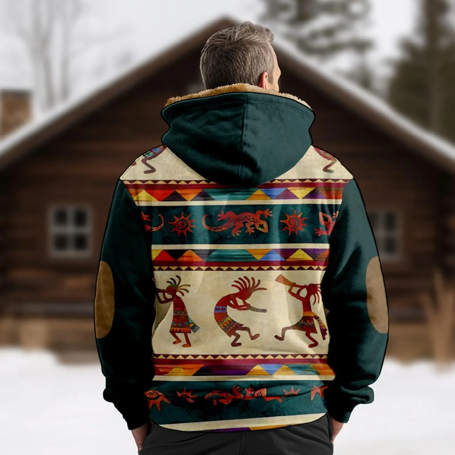 Mens Loose Novelty Sweatshirts Long Sleeve Zipper Hooded Solid Coat Novelty Sweatshirts for Men