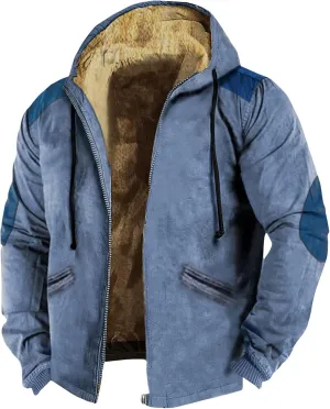 Mens Loose Novelty Sweatshirts Long Sleeve Zipper Hooded Solid Coat Novelty Sweatshirts for Men