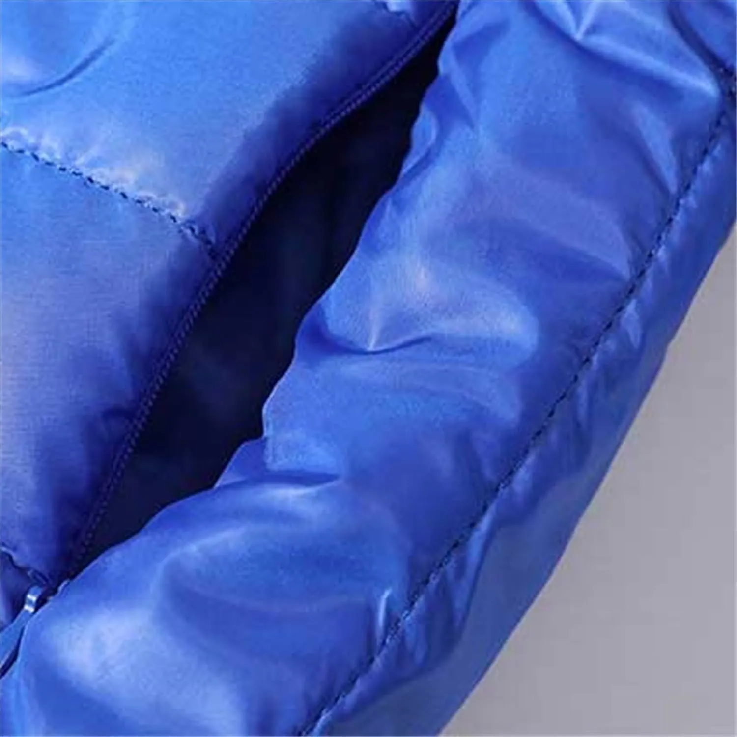 Mens Puffer Jacket No Hood Full Zip Up Winter Insulated Down Jackets Quilted Insulated Warm Puffy Coats with Hood