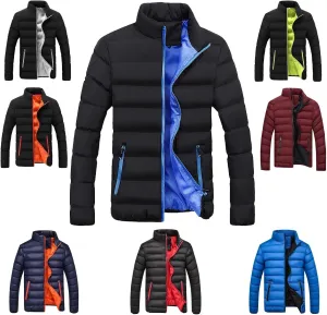 Men's Puffer Jacket Waterproof Winter Parka Warm Thicken Ski Coat Real Down Insulated Packable Puffer Jacket