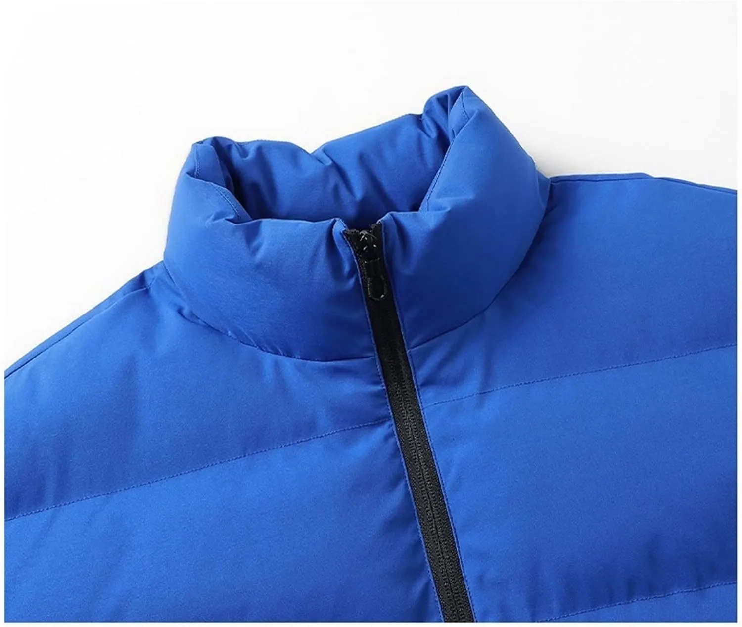 Mens Puffer Jacket with Hood Waterproof Long Sleeve Puffer Jackets Repellent Down-Hiking-Jackets Outdoor Mens Vests Outerwear