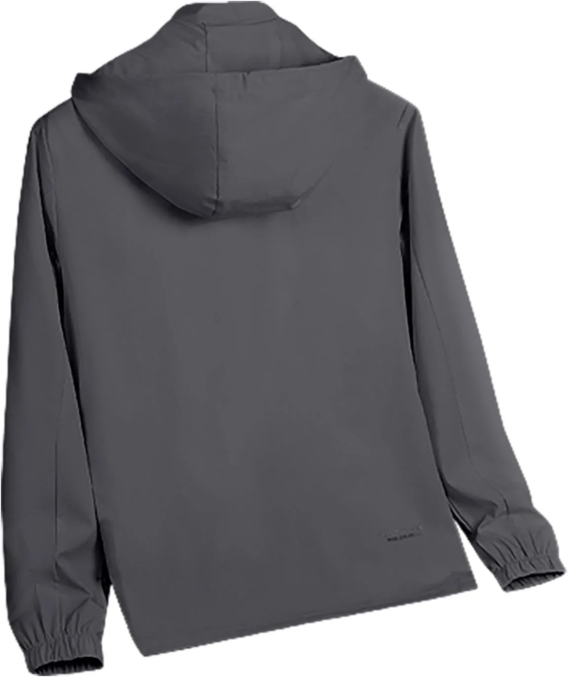 Mens Rain Jacket with Hood Waterproof Lightweight Active Long Raincoats Outdoor Sports Hooded Windproof Jacket