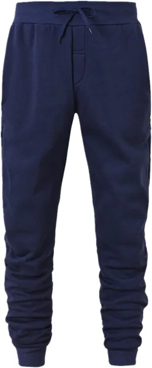 Mens Sporty Jogger Sweatpants Solid Color Workout Cinch Bottom Sweatpants Comfy Tapered Baggy Travel Pants