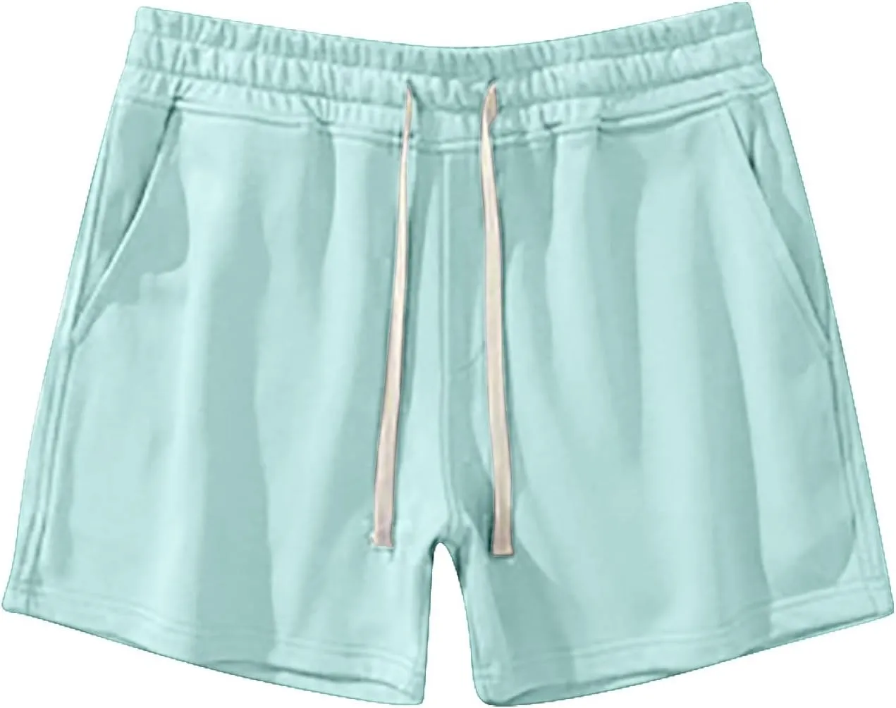 Mens Stretch Cotton Basic Athletic Running Shorts Quick Dry 5 Inches Gym Workout Shorts Training Sports Short Pants