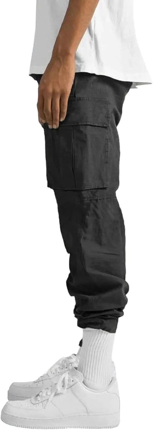 Mens Sweatpants Winter High Street Fashion Leisure Loose Sports Running Solid Color Lace Up Pants Athletic Loose