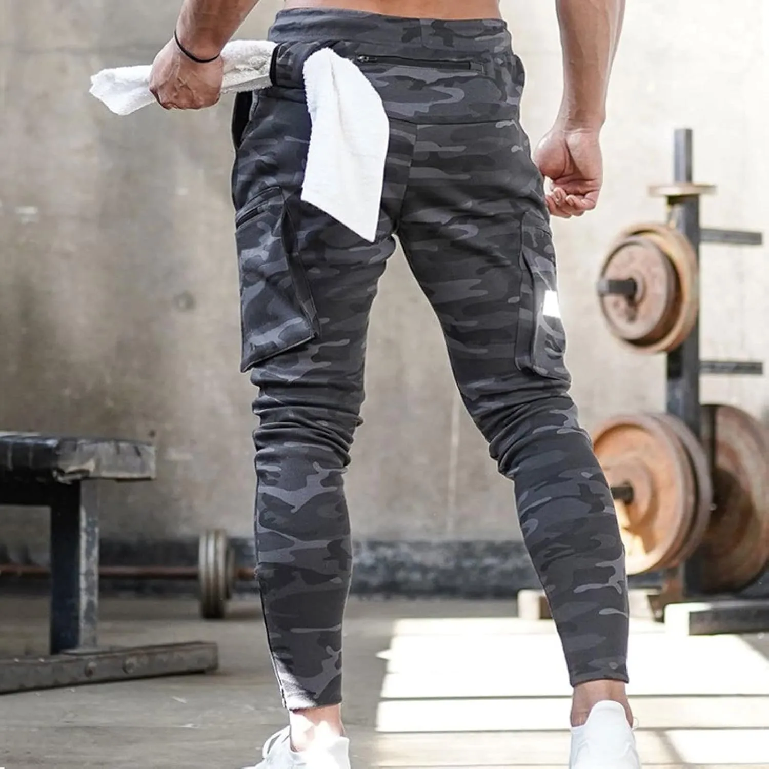 Mens Sweatpants with Pockets Big and Tall Athletic Jogger Pants Mens Baggy Fleece Sweatpants Athletic Workout Elastic