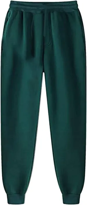 Mens Sweatpants with Pockets Big and Tall Fleece Jogger Sweatpants Men's Basic Active Fleece Jogger Pants Sweatpants