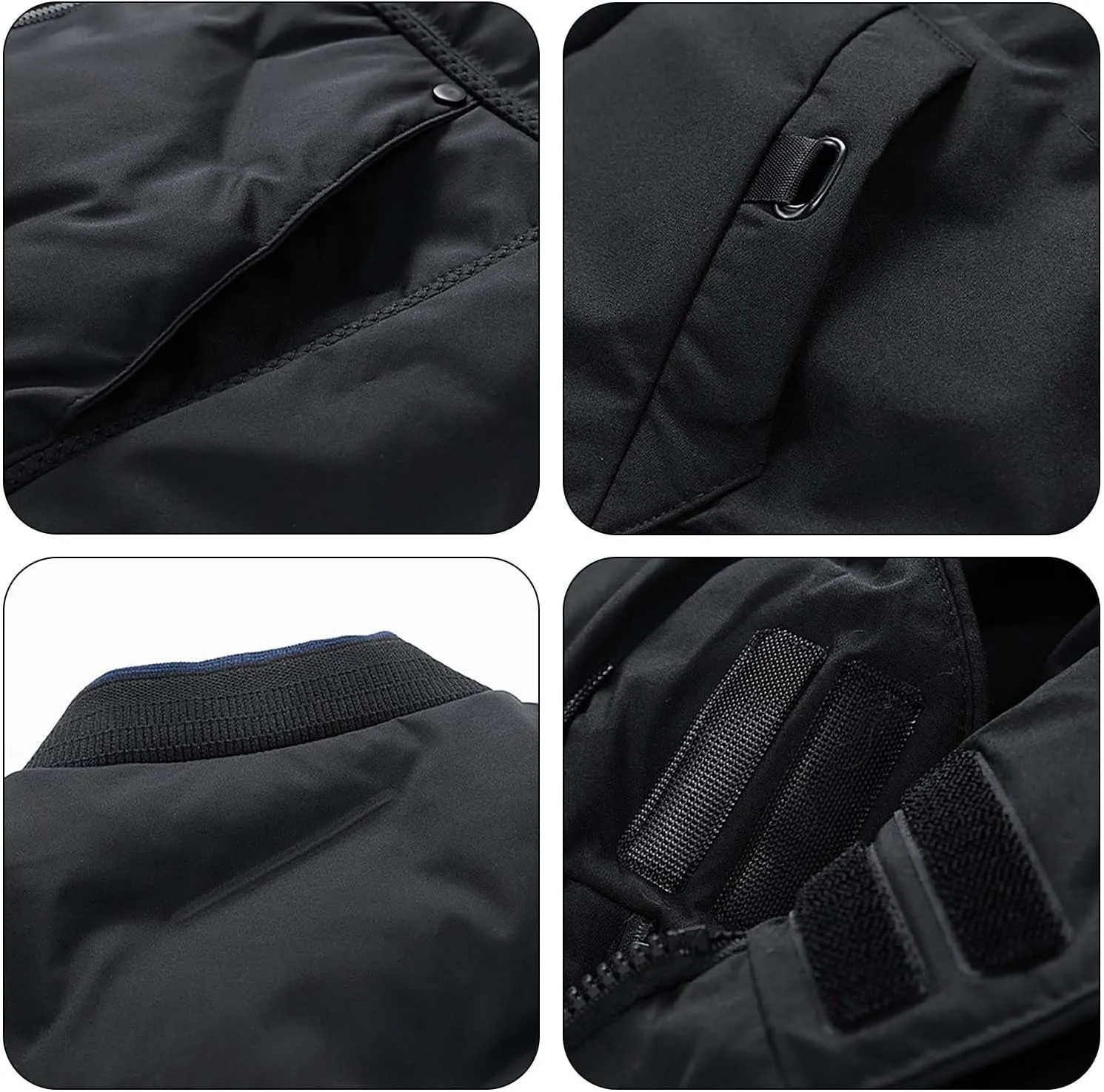 Men's Warm Puffer Jacket Men's Autumn and Winter Simple Comfortable Warm Plus Size Hooded Medium Warm Winter Coats
