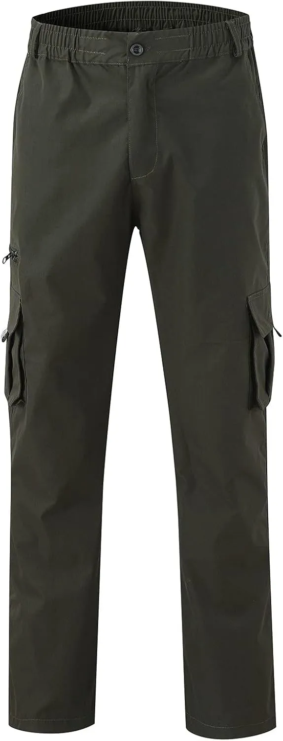 Mens Workout Cargo Sweatpants Casual Trousers Pants Sweatpants for Men with Pockets Men's Basic Active Tapered Jogger