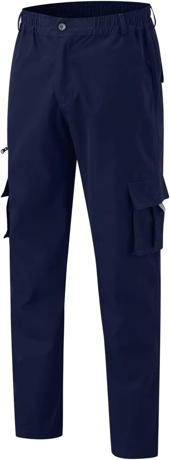 Mens Workout Cargo Sweatpants Casual Trousers Pants Sweatpants for Men with Pockets Men's Basic Active Tapered Jogger