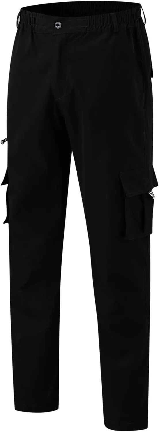 Mens Workout Cargo Sweatpants Casual Trousers Pants Sweatpants for Men with Pockets Men's Basic Active Tapered Jogger