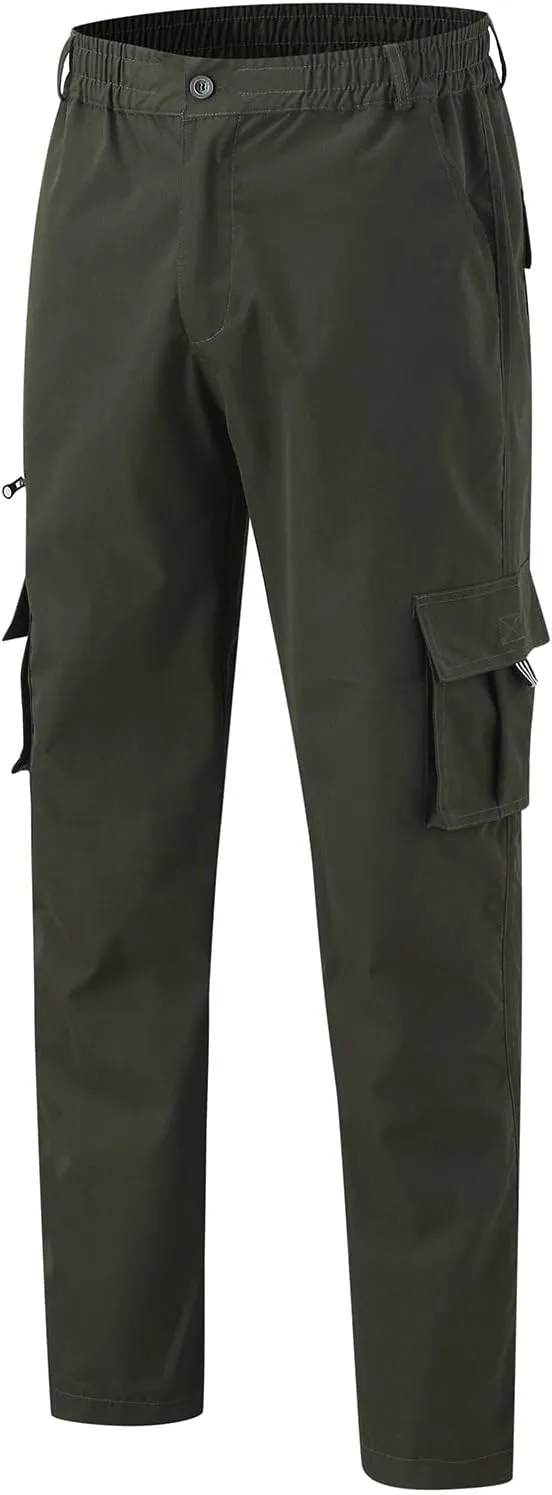 Mens Workout Cargo Sweatpants Casual Trousers Pants Sweatpants for Men with Pockets Men's Basic Active Tapered Jogger