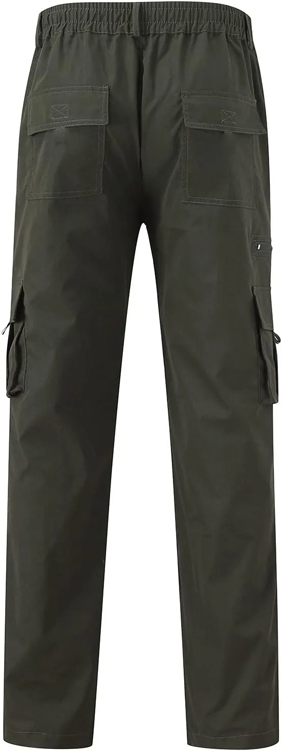 Mens Workout Cargo Sweatpants Casual Trousers Pants Sweatpants for Men with Pockets Men's Basic Active Tapered Jogger