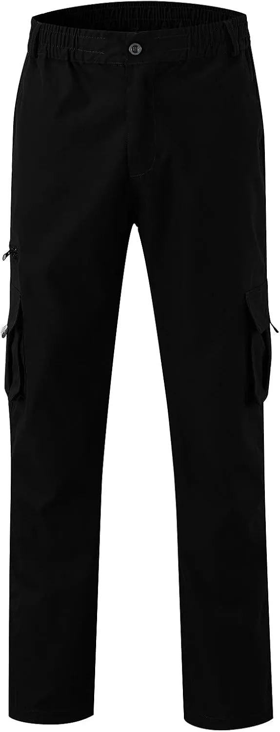 Mens Workout Cargo Sweatpants Casual Trousers Pants Sweatpants for Men with Pockets Men's Basic Active Tapered Jogger